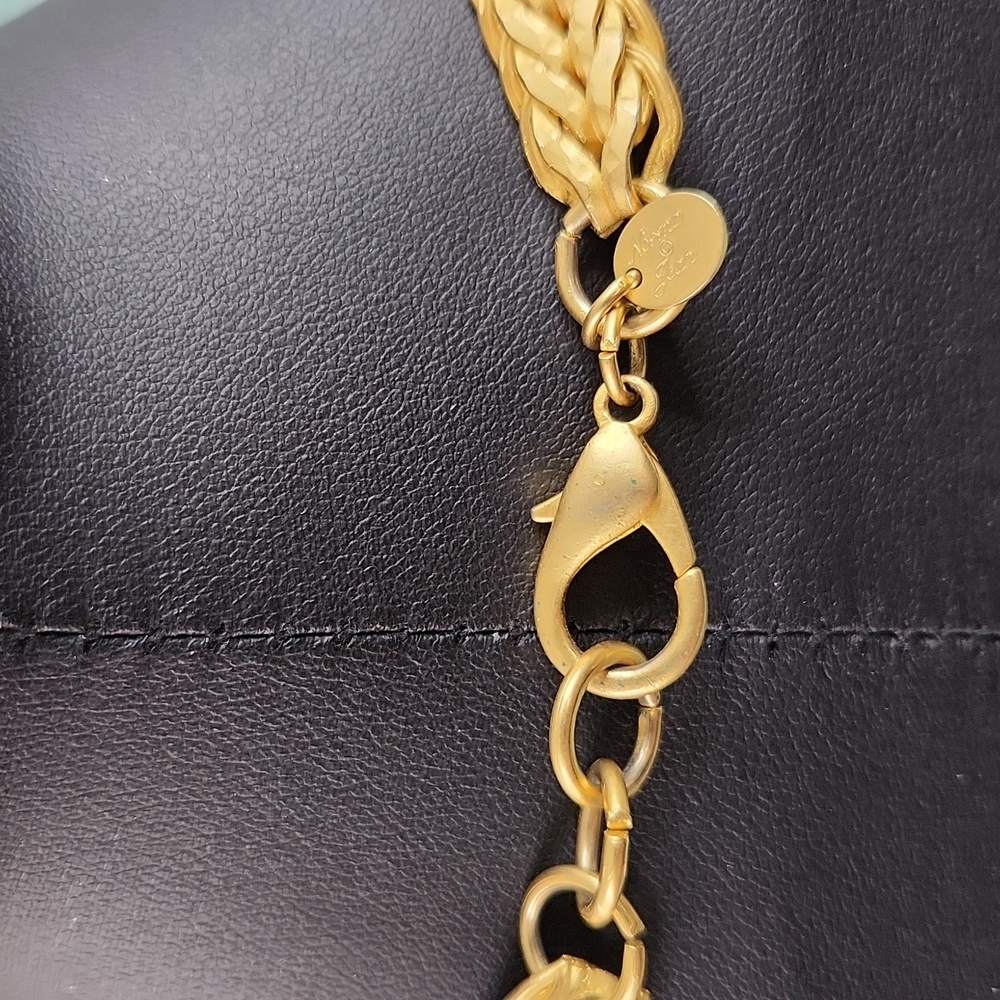 SOLD Signed Norma Jean Gold-tone Necklace - Picture 3 of 5